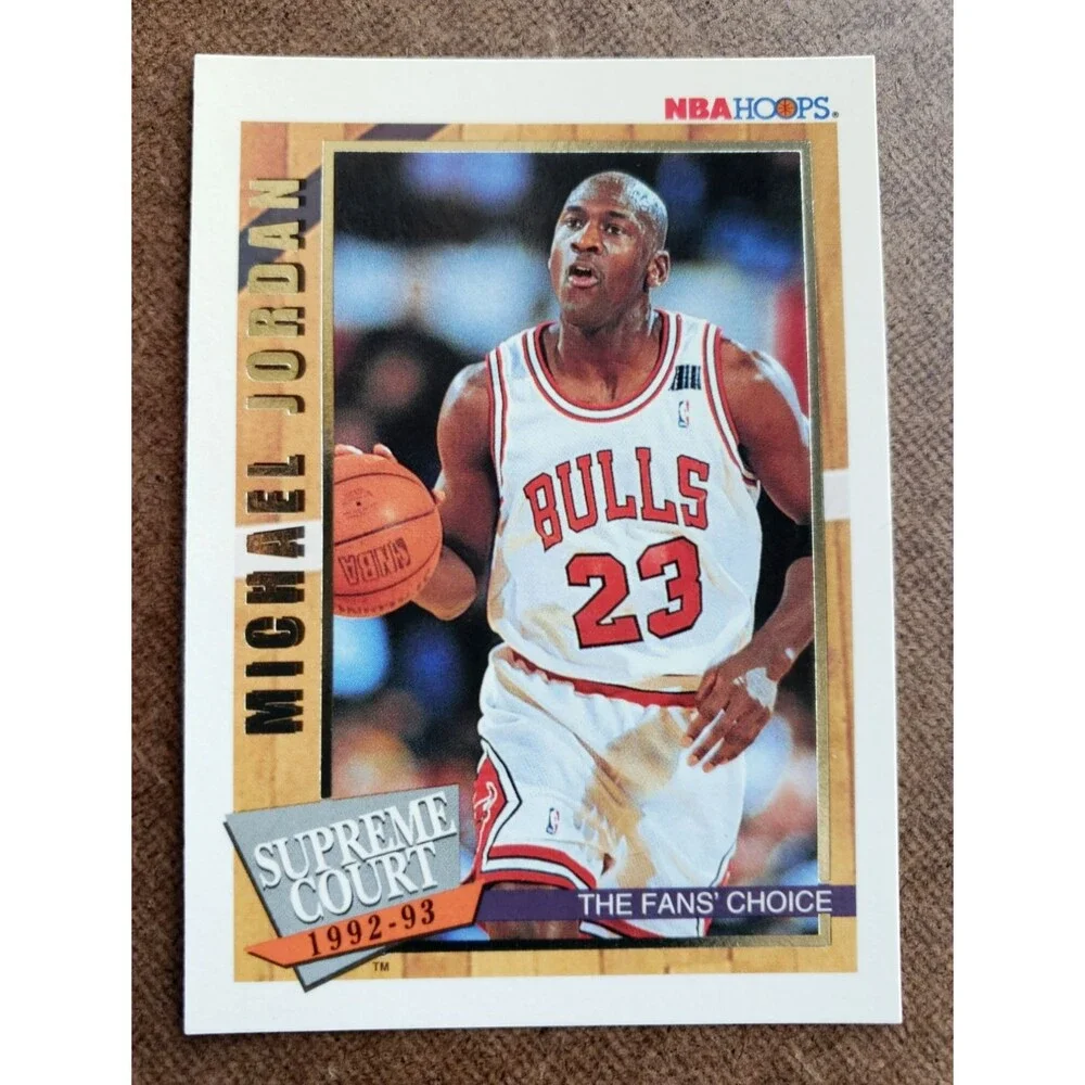1992-93 NBA HOOPS MICHAEL JORDAN Basketball SUPREME COURT Complete 10 Card Set